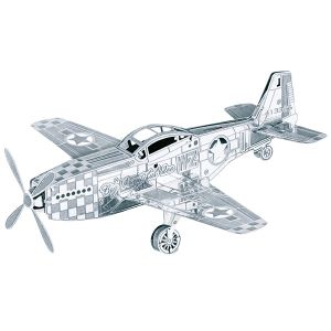3D METAL MODEL KIT - MUSTANG P-51 (1φ)