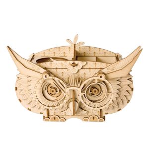 ΞΥΛΙΝΟ 3D ΠΑΖΛ - OWL STORAGE BOX